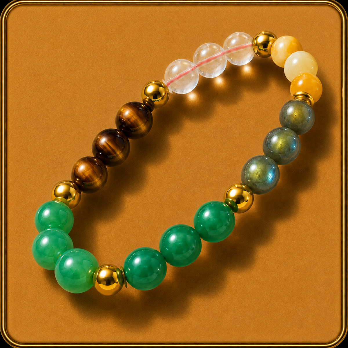 Multi-Crystal Wealth & Protection Bracelet