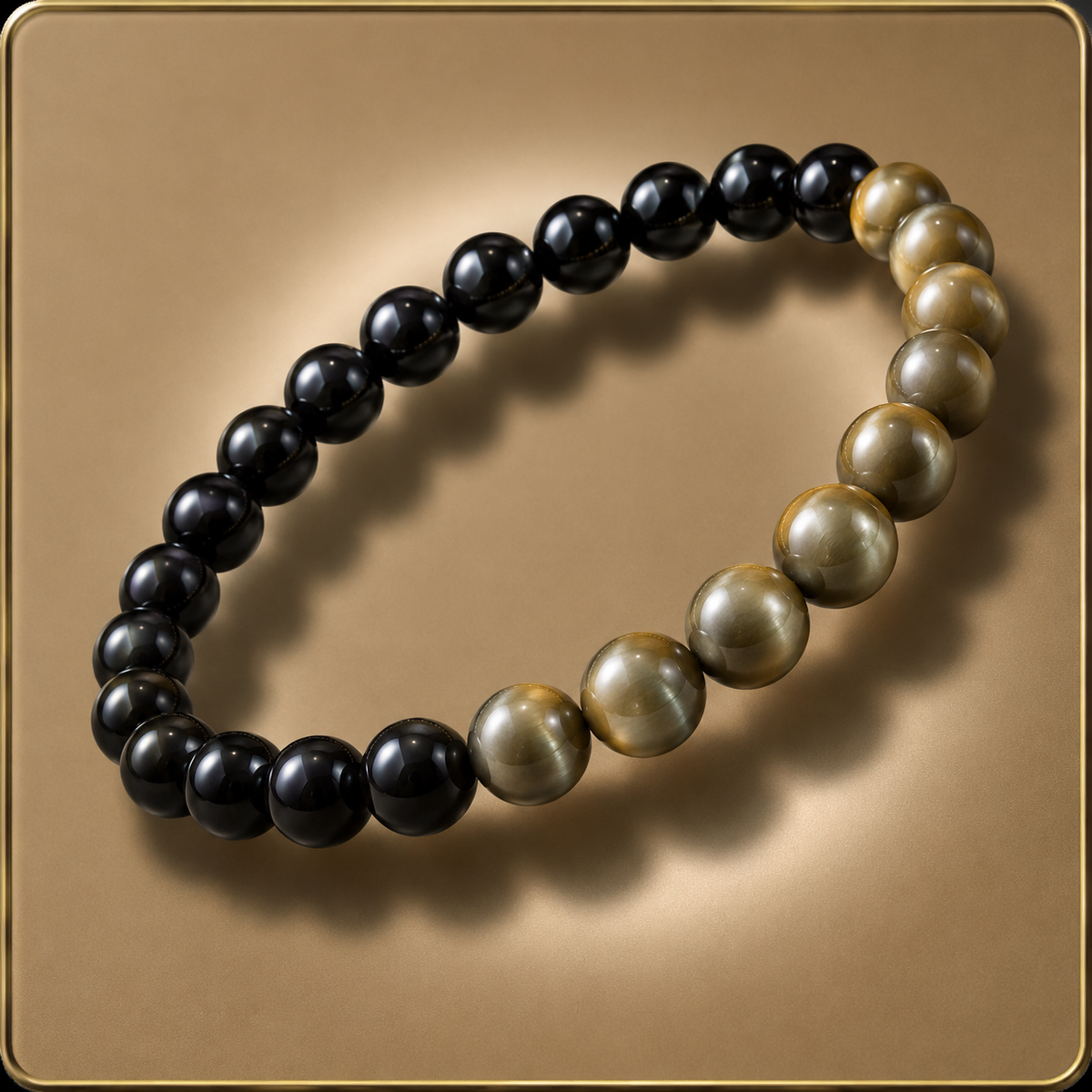 Pyrite & Black Tourmaline Wealth Protection Bracelet
